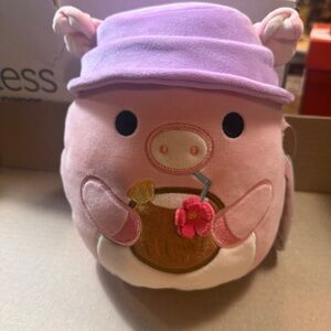 Squishmallows Peter Pig with Purple Hat